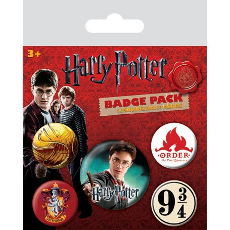 Harry Potter Pin Badges 5-Pack Gryffindor 