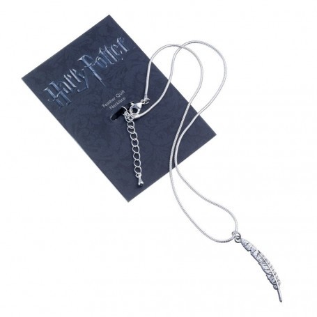Harry Potter Pendant & Necklace Feather Quill (silver plated) 