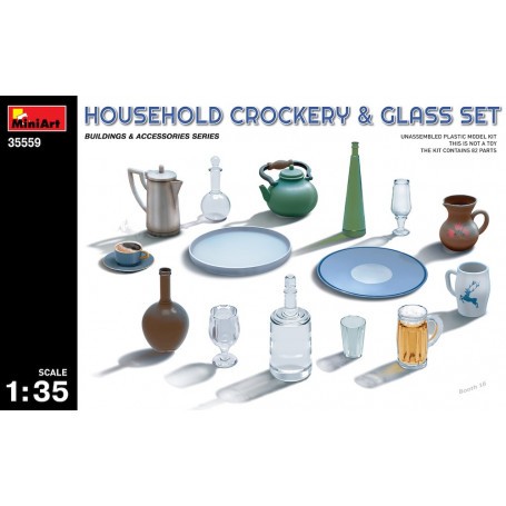 Household Crockery  Glass Set (82 parts) 