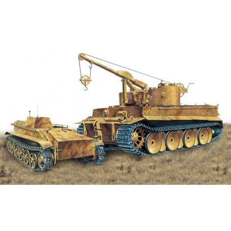 Bergepanzer Tiger I and Borgward Model kit