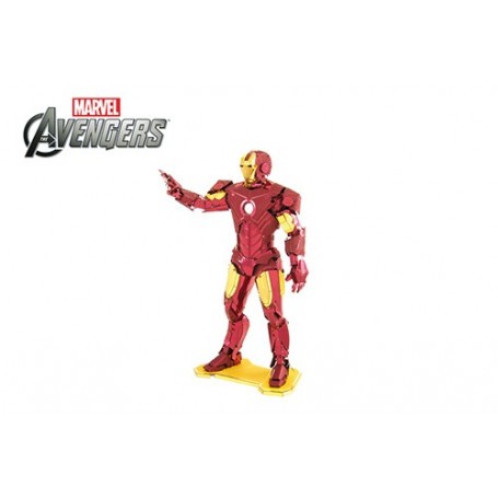 MetalEarth: AVENGERS / IRON MAN 12.07x5.72x6.35cm, 3D model of metal with 3 sheets, on card 12x17cm, 14+ Metal model kit