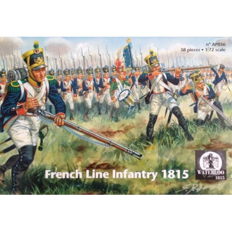 French Line Infantry 1815 x 58 pieces Figure