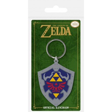 Legend of Zelda Rubber Keychain Hylian Shield 6 cm 