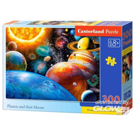 Planets and their Moons, puzzle 300 pieces Jigsaw puzzle