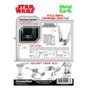 MetalEarth: STAR WARS (EP7) KYLO REN'S COMMAND SHUTTLE 5.08x8.89x10.16cm, metal 3D model with 2 sheets, on card 12x17cm, 14+