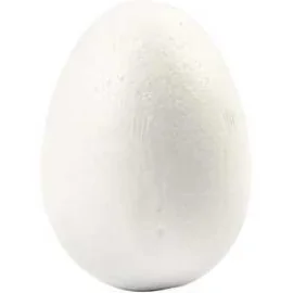 Polystyrene Eggs, H: 6 cm, white, polystyrene, 5pcs CC Hobby CCH-543200
