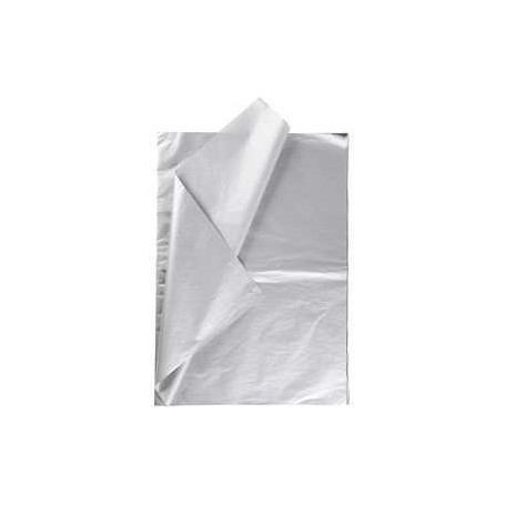 Tissue Paper, sheet 50x70 cm,  14 g, silver, 6sheets Various papers