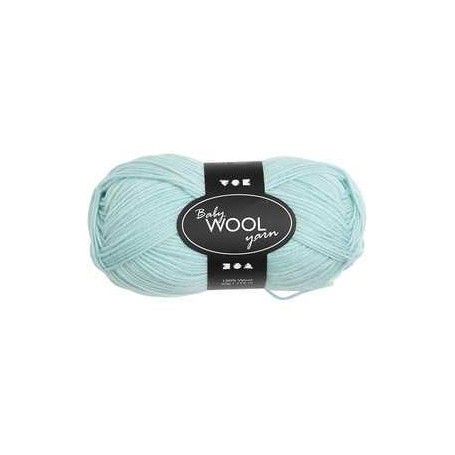 Baby Yarn, L: 172 m, mint green, NM 14/4, 50g Wool