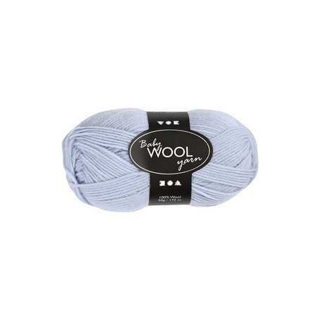 Baby Yarn, L: 172 m, light blue, NM 14/4, 50g Wool