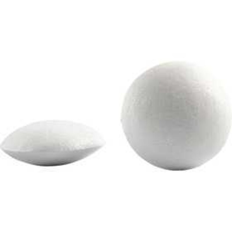 Polystyrene Ovals size 120x65 mm polystyrene thickness 27 mm 10pcs