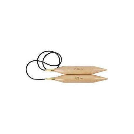 Circular Knitting Needle, size 35 , L: 150 cm, birch, 1pc Sewing, needles and accessories