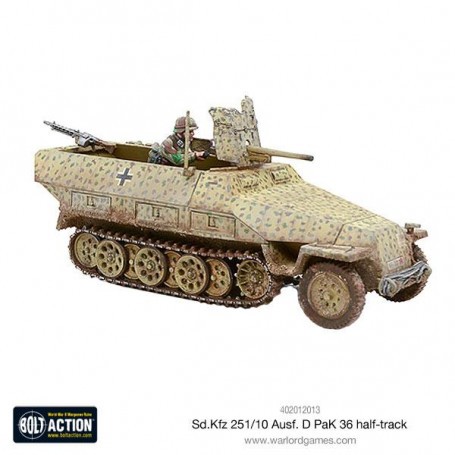 Sd.Kfz 251/10 ausf D (3.7mm Pak) Half Track Add-on and figurine sets for figurine games