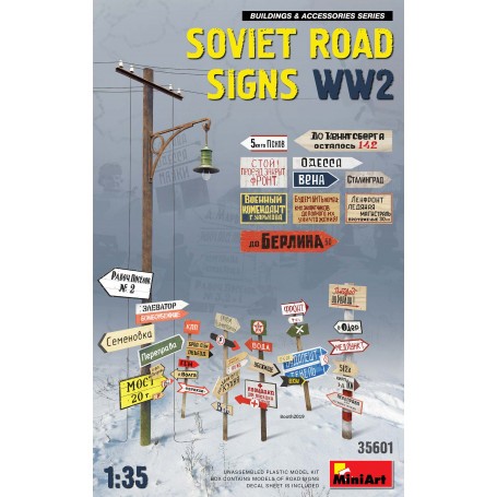 Soviet Road Signs WWII 