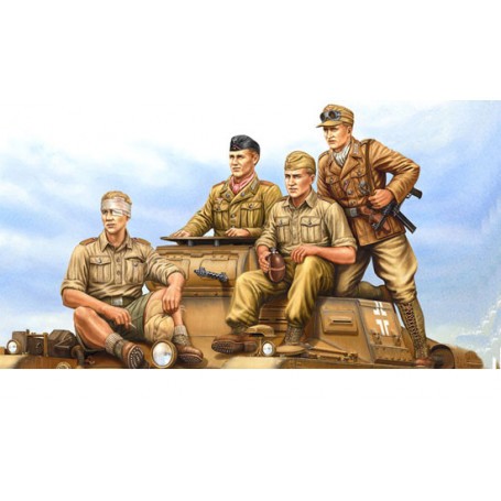 German Tropical Panzer Crew Figure
