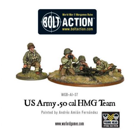 US Army 50 Cal HMG Team Add-on and figurine sets for figurine games
