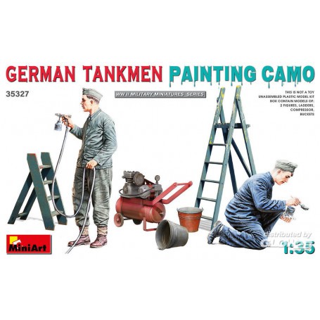 German tankmen. Painting camo Figure
