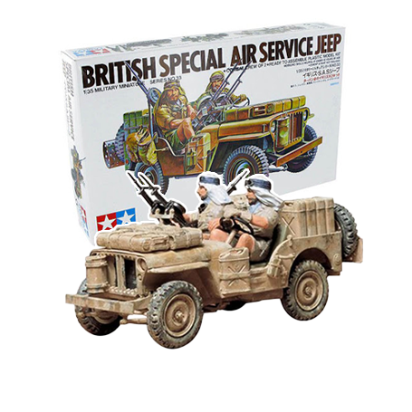 SAS Jeep with 2 Crew figures LTD Re-issue Model kit