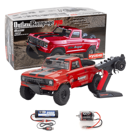 Kyosho Outlaw Rampage Pro 1:10 RC EP Readyset - T1 Red RC crawler
