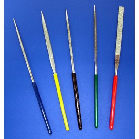 Mini Diamond File Set. 5 different shaped files ideal for small plastic models projects. 