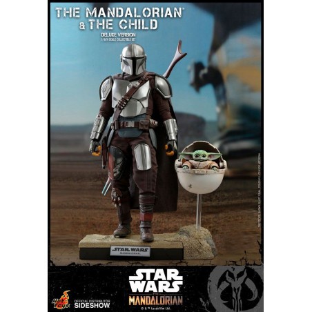 Star Wars The Mandalorian pack 2 figures 1/6 The Mandalorian & The Child Deluxe 30 cm Action Figure
