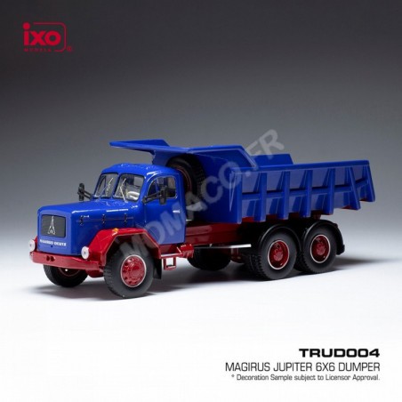 MAGIRUS JUPITER 6X6 DUMP TRUCK BLUE/RED Die-cast truck