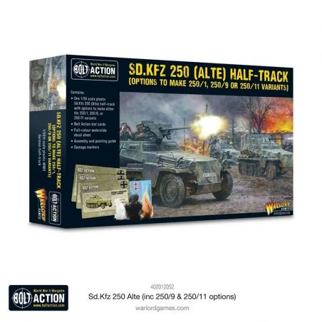 Sd.Kfz 250 (Alte) Halftrack (Options for 250/1 & 250/9 & 250/11 Versions) Add-on and figurine sets for figurine games