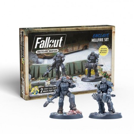 FALLOUT WW ENCLAVE HELLFIRE SET Board game and accessory