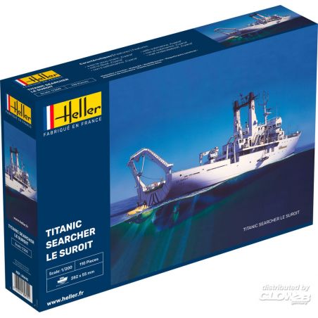 STARTER KIT 1:200 Le Suroit. (the search vessel that found the Titanic) Model kit