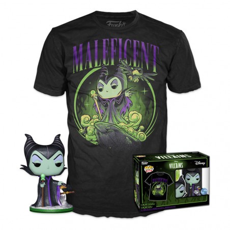 Disney POP! & Tee set and T-Shirt Disney Villains: Maleficent 