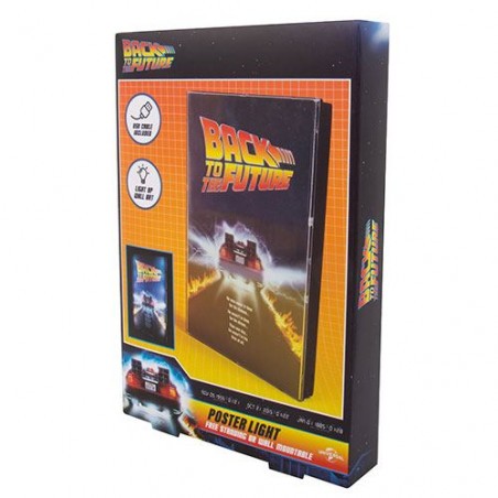 Back to the Future Poster with Burning Rubber Light Feature 