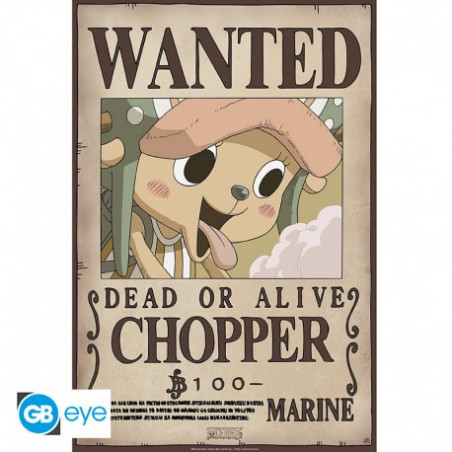 ONE PIECE - Poster "Wanted Chopper New" (52x35) 