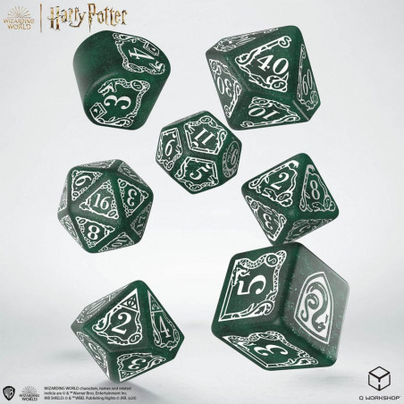 Harry Potter Dice Pack Slytherin Modern Dice Set - Green (7) 
