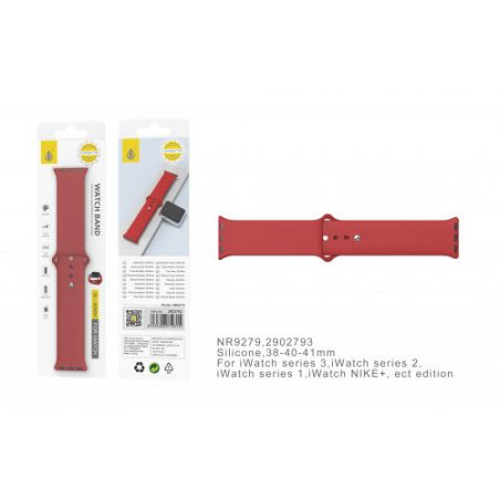 Apple Watch - Silicone Strap for 38/40/41mm Watch - Red