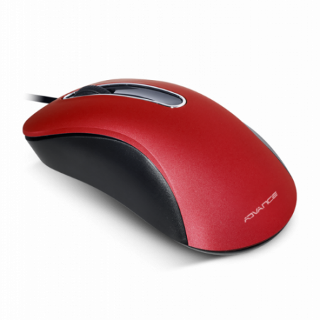 Shape 3D USB Wired Mouse - Red