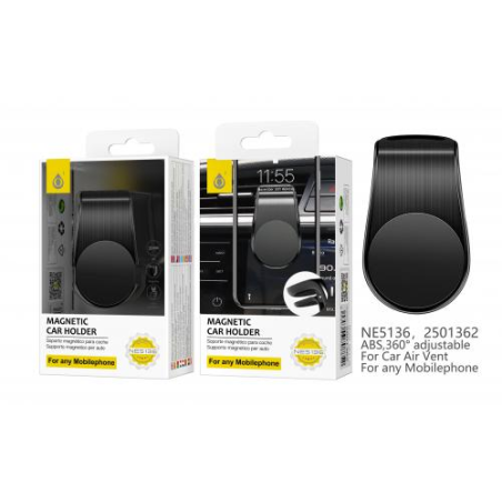 Universal Magnetic Phone Holder - Car Air Vent - NE5136 - Black 