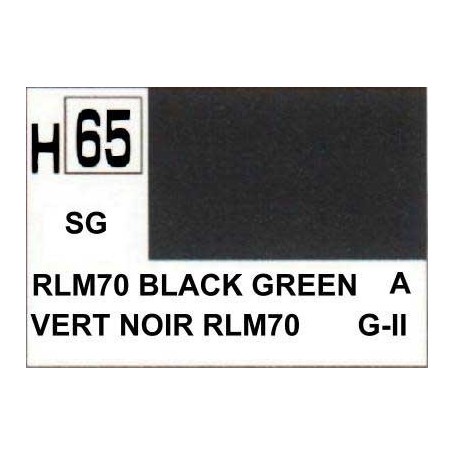 H065 Black Green matt Paint
