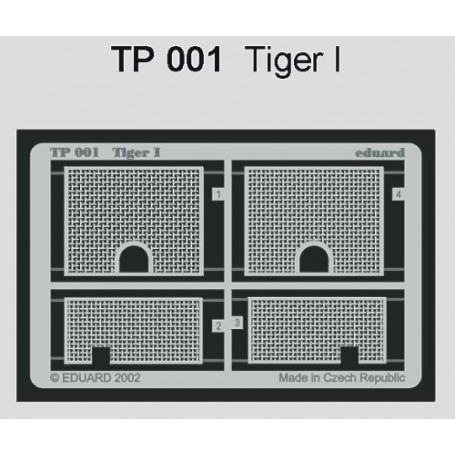 Pz.Kpfw.VI Tiger I grills (designed to be assembled with model kits from Academy) Superdetail kits for military 