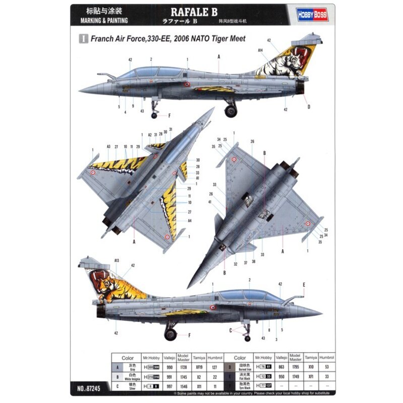 Dassault Rafale B Airplane model kit