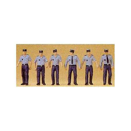 French police walking Figure