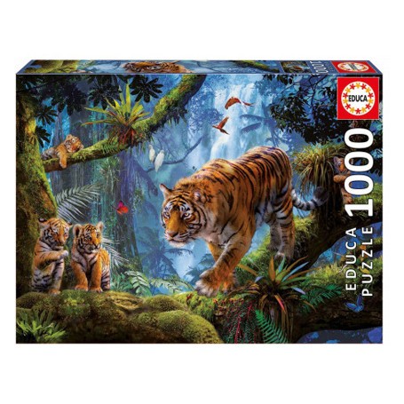 Puzzles animals of the jungle